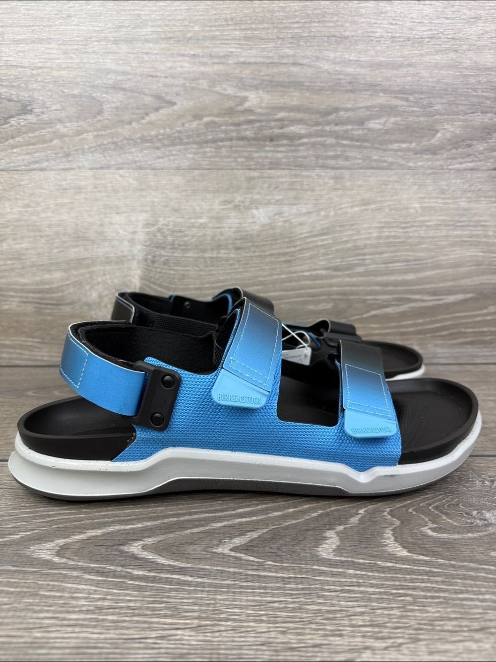 Birkenstock Tatacoa Men’s Sz 13/EU 46 Blue Black Ombre Slingback Hiking Sandals